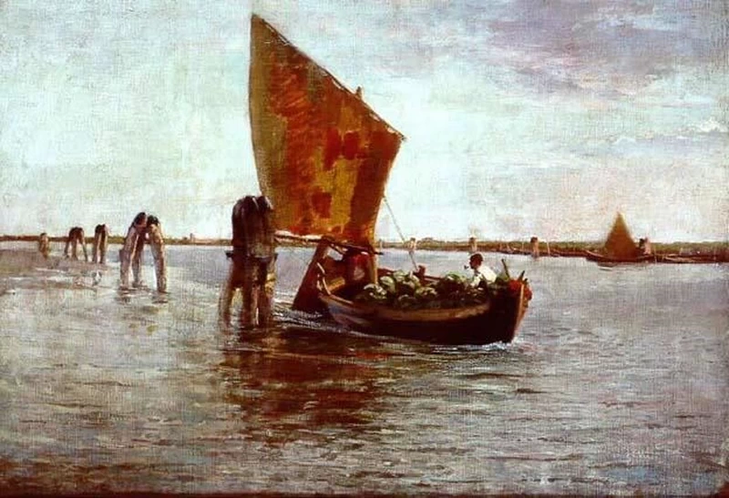 In laguna, 1889 - Collezione Civica, Noale, Venezia